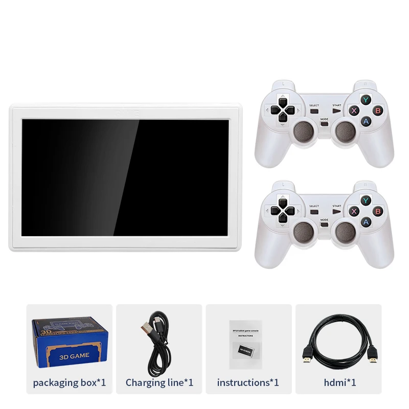 AMPOWN XP18 consola de juegos de TV salida HDMI pantalla de 7 pulgadas batería de 4000mAh consola de vídeo portátil controlador inalámbrico compatible con simulador