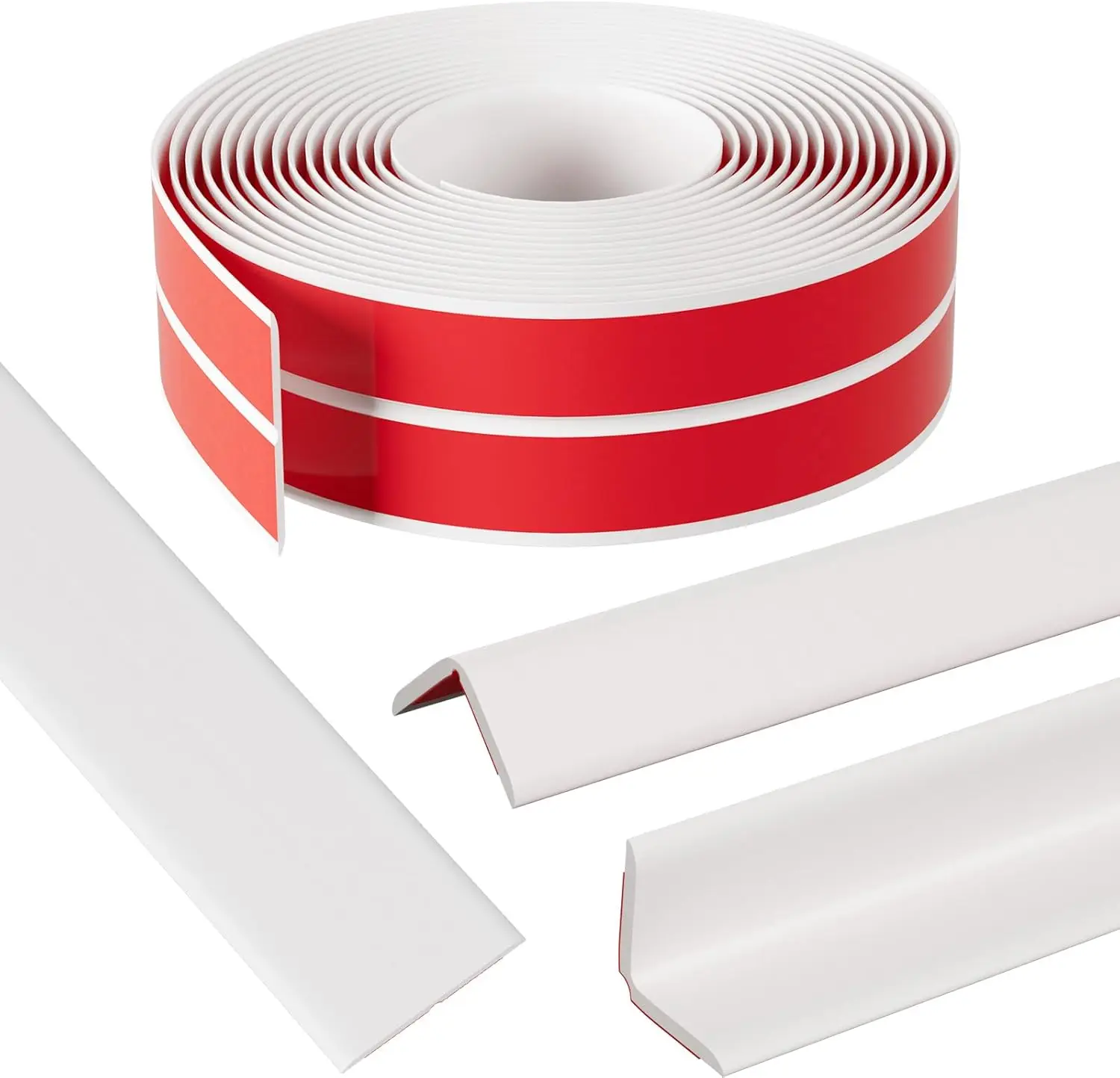 Wall Corner Protector & Edge Guard，Wall Corner Trim Inside & Outside Molding Caulk Strip, Peel and Stick Wall Moulding Edge