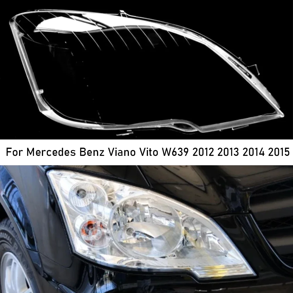 

HTTCY For Benz Viano Vito W639 2012 2013 2014 2015 Headlamp Lens Cover Headlight Lens Shell Transparent Lampshade Glass Lamp