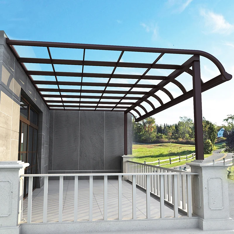 Aluminum Alloy Canopy Villa Car Canopy Outdoor Balcony Canopy Small Yard Canopy Terrace Rain Canopy