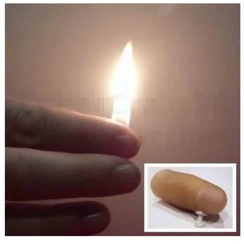 Candle-Lite Flaming Thumb Tip Fire Stage Street Flame Magic Trick Thumbtip Light Close Up Magic Porps Magia Toys Magician Magia