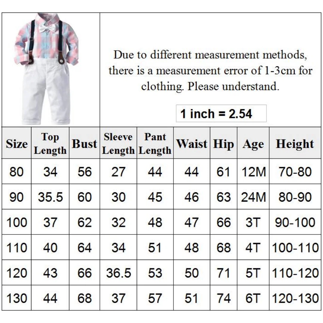 1-6 Y Anniversary Clothing for Boy Formal Set Kid Outfit Plaid Shirt Cotton Children Wedding Costume Autumn Spring Birthday Suit