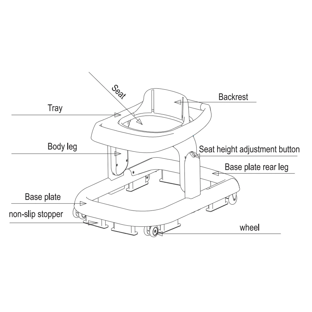 FOTO 6 - 2 In 1 Foldable Baby Walker