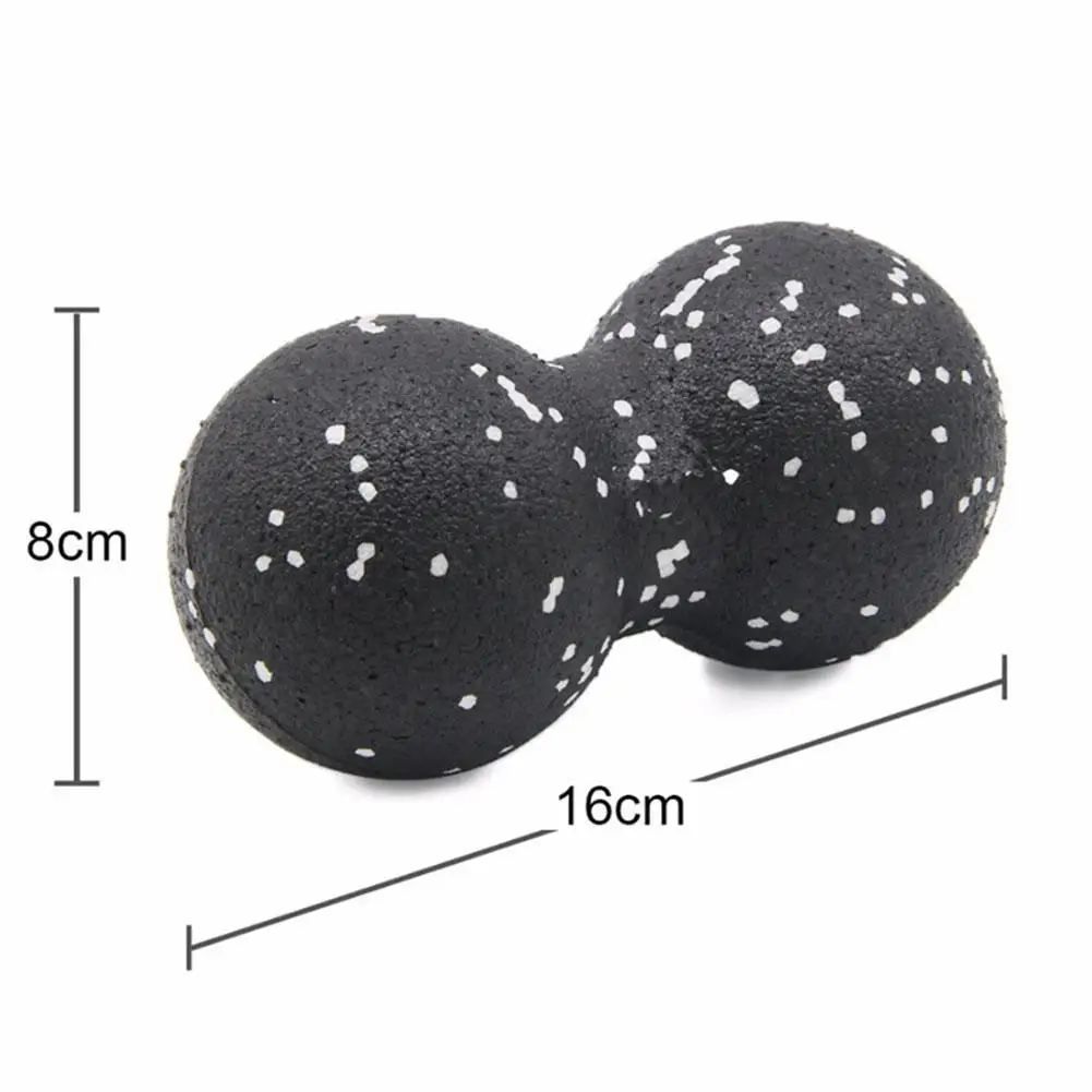 Yoga Massage Roller Ball Peanut Double Lacrosse Spiky Fasciitis Balls Back Ball For Plantar Relief Mobility Myofascial Pain