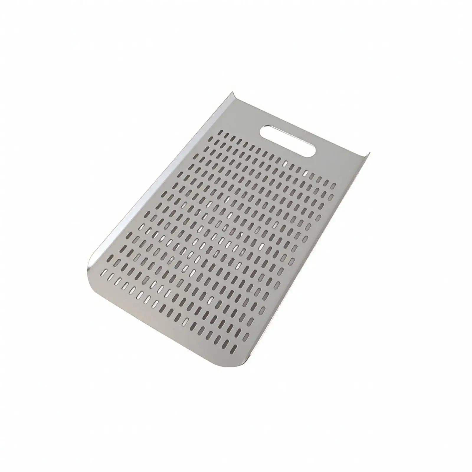 Anodized Aluminum Perforated Pizza Peel | Space-Saving Low-Profile Design, Handleless Pizza Peel