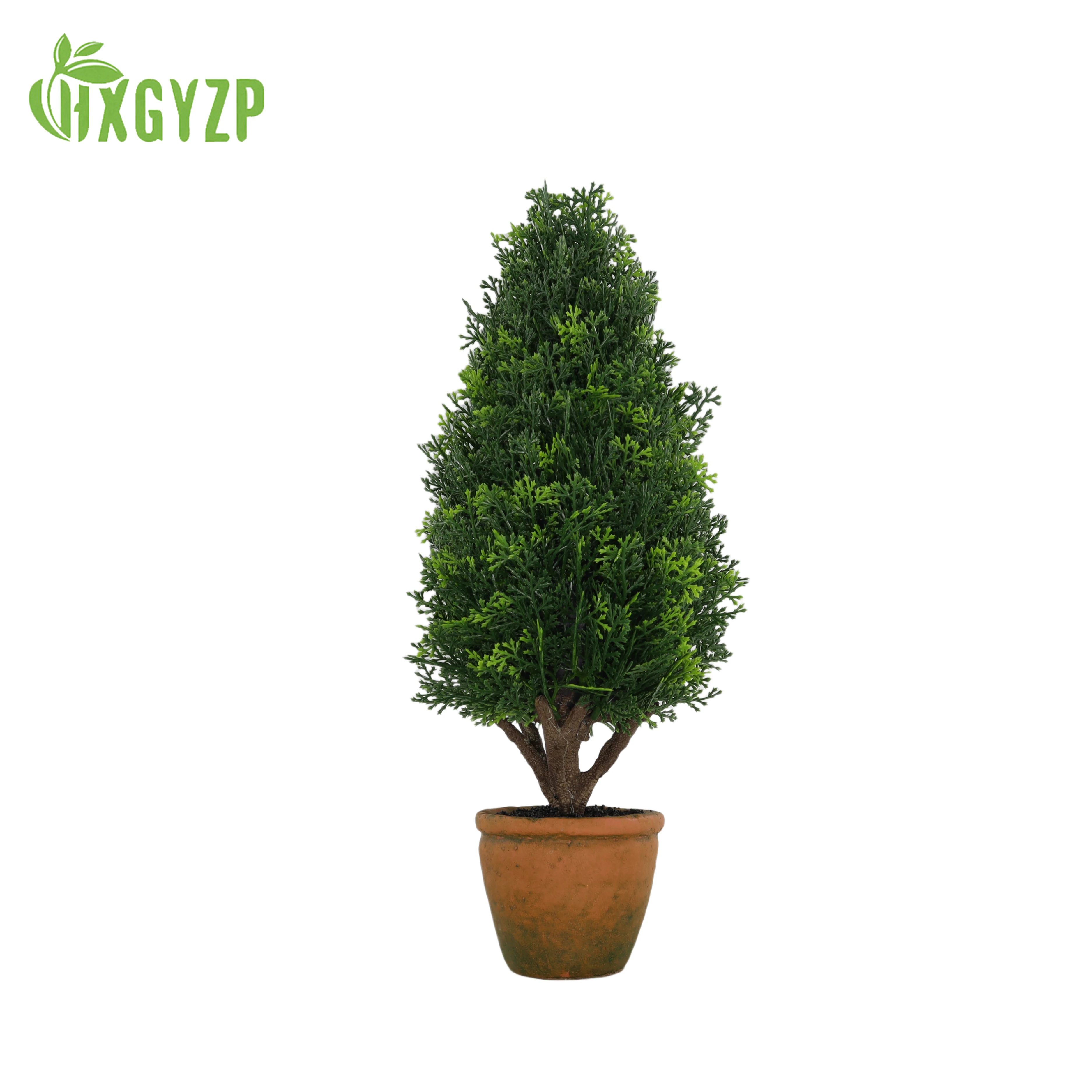 

HXGYZP кипарис искусственные растения маленькое дерево с цветочным горшком украшение дома офисный сад подарок в горшке зеленые растения украшения