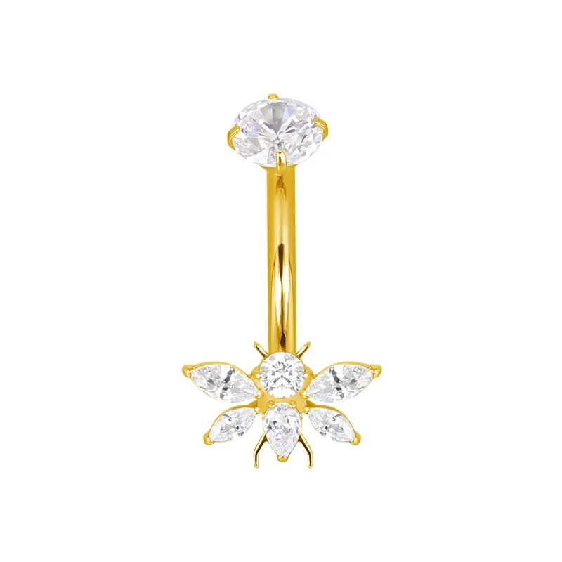 ASTM F136 Titanium Chain Belly Button Navel Ring