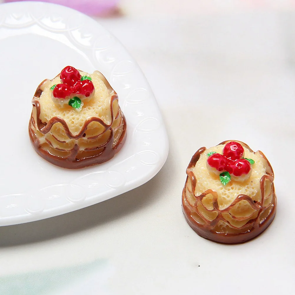 

25pcs Miniature Fake Cake For Home Kitchen Bakery Wedding Party Decor Simulation Desserts Artificial Small Cakes Diy Accessories