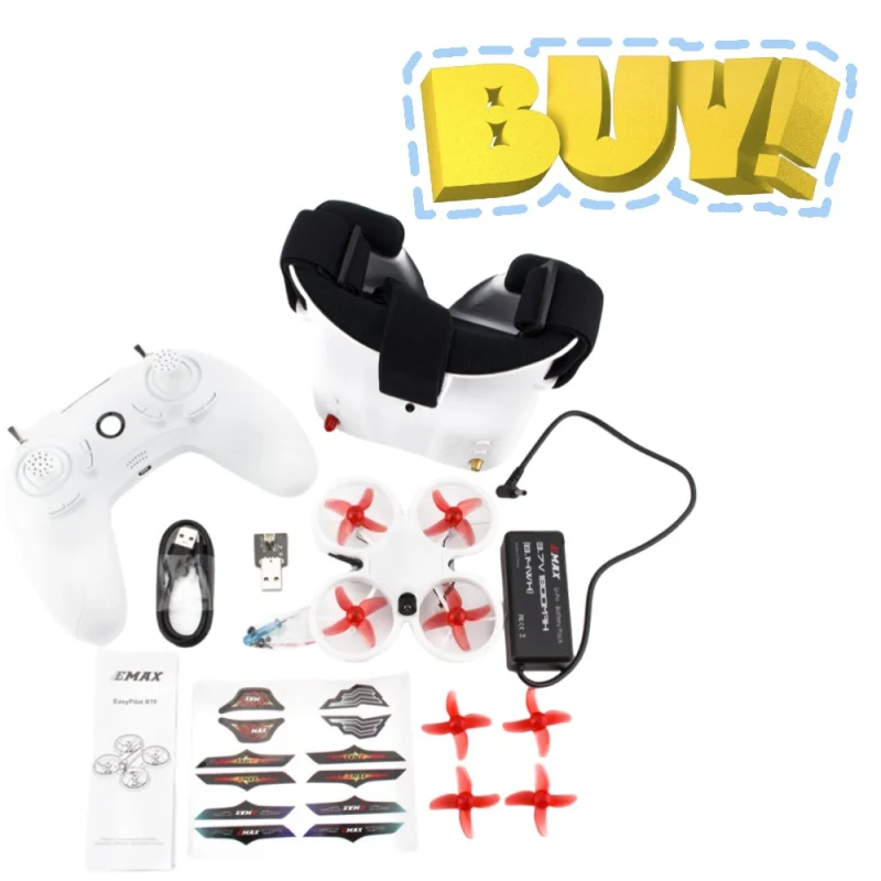 EMAX EZ Pilot 82MM Mini 5.8G Крытый гоночный дрон FPV с камерой, очки, радиоуправляемый дрон 2 ~ 3S, версия RTF для начинающих EMAX EZ Pilot 82MM Mini 5.8G Крытый гоночный дрон FPV с камерой, очки, радиоуправляемый дрон 2 ~ 3S, версия RTF для начинающих