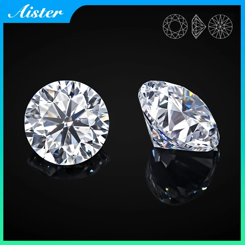 Wholesale D Color Moissanite Loose Stones 0.1-12.0ct VVS1 Certified Moissanite Lab Diamonds Pass Tester with GRA Certificate