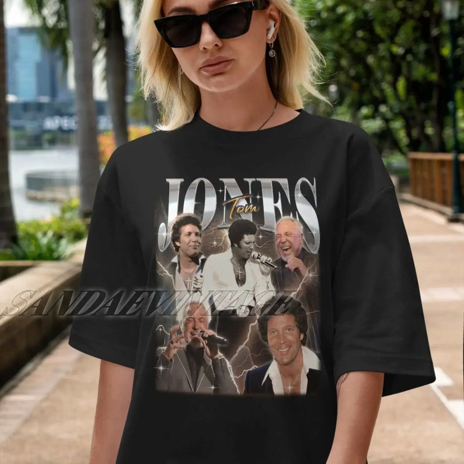 Vintage Tom Jones T Shirt Retro 90s Homage Fans Casual Merch vintage Washed graphic Stretched designer clothes homme