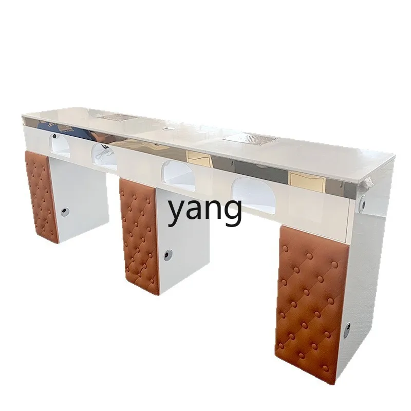 

LH solid wood nail salon table Modern beauty salon counter for manicurists