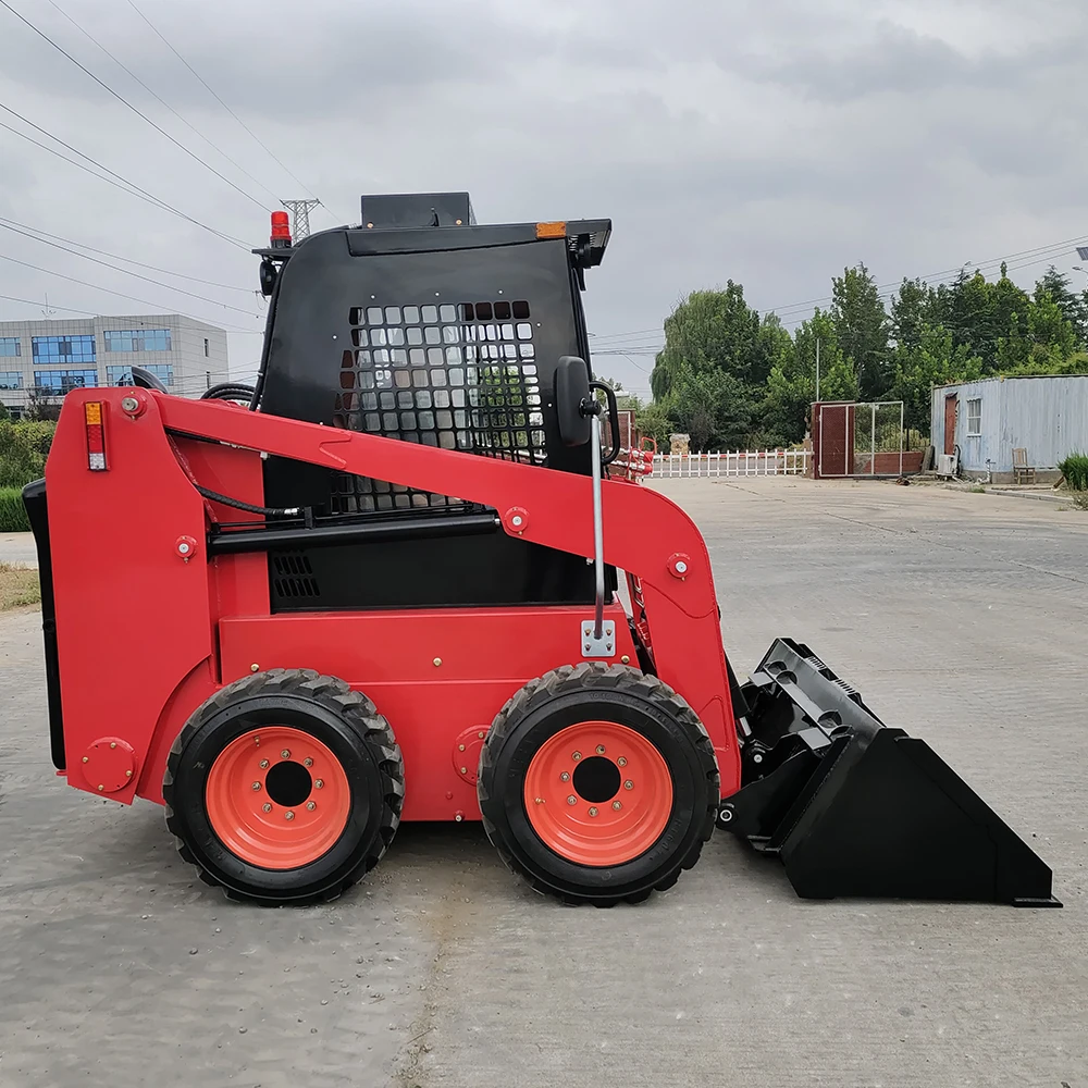 جرافة انزلاقية توجيه زاحفة صغيرة جرافة انزلاقية توجيه قوة الديزل تدعم النقل البحري العالمي حسب الطلب