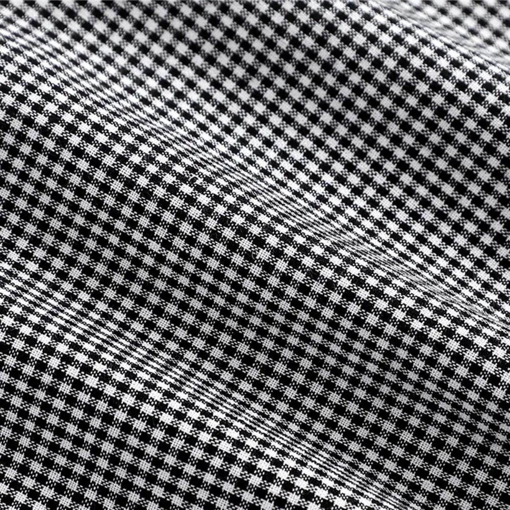 Retro Detachable Plaid Fake Collar Black Sharp Collar Adjustable Neckline Square Collar Houndstooth False Blouse Collar Women