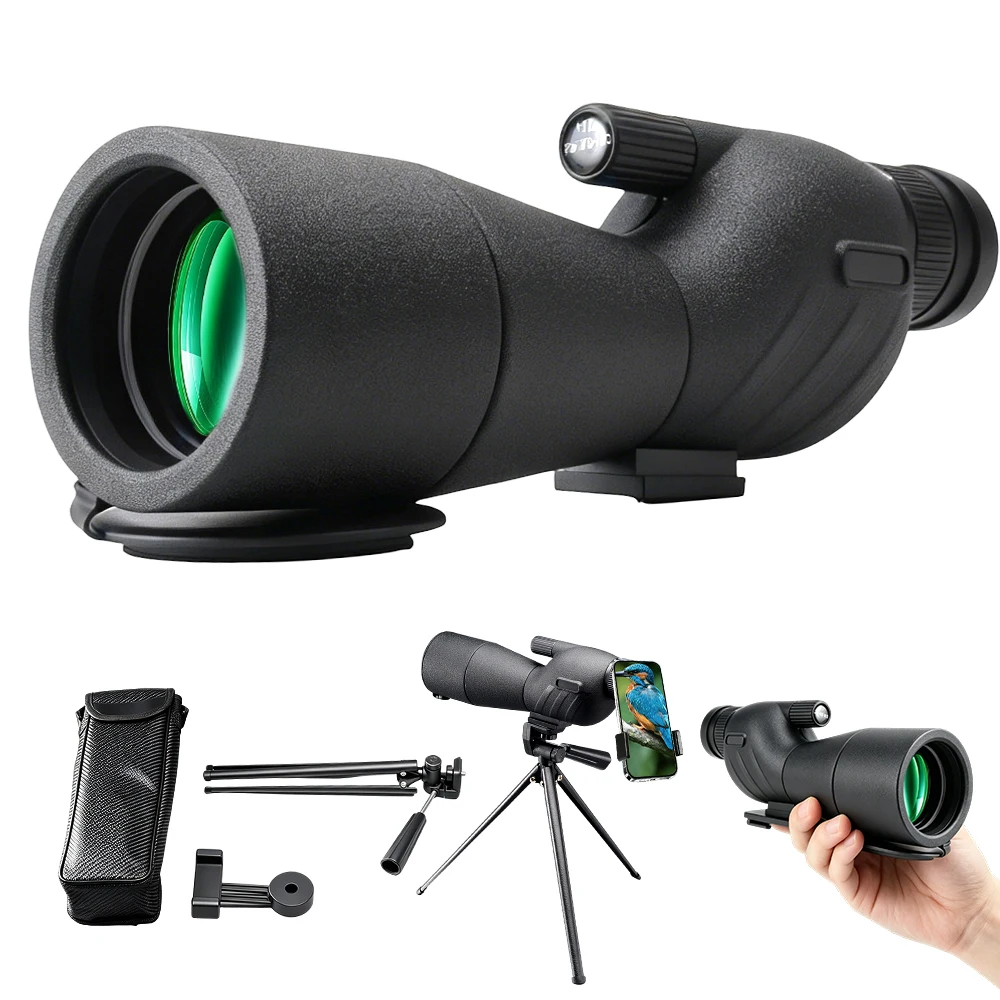 25-75x60 Zoom Spotting Scope Camera 4K HD Birdwatching Telescope  with Tripod Outdoor Camping Gear view 2