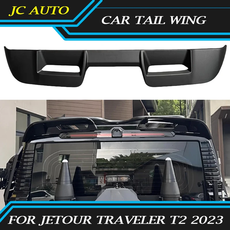 Fit for JETOUR Traveler T2 2024 Car Rocket Paint Tail Wing Modification Car Rear Spoiler Fixed Wing Car Exterior Accessories