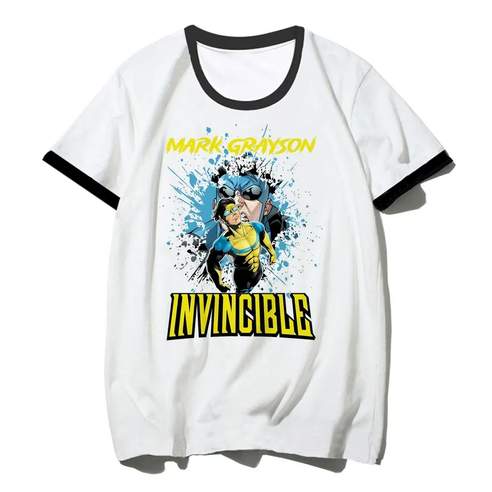Invincible top tees femme anime Psychedelic aesthetic gothic funny t shirt cheap dollette anime clearance sales Retro