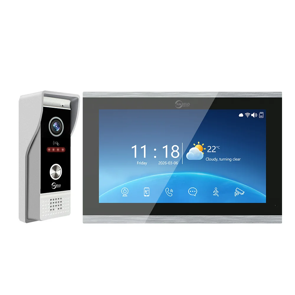 Graffiti Touch Screen Wireless Video Intercom, Camera IC Card Can Be Remotely Unlocked Smart
