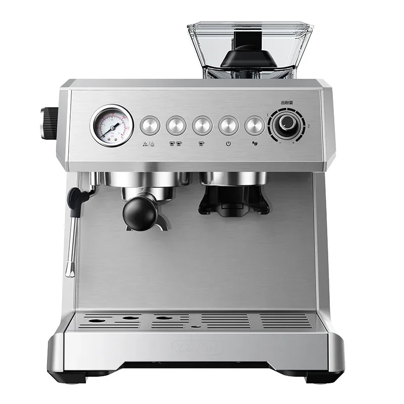 Italian Coffee Machine, Automatic Household Grinding, Concentrated Grinding Machine, Commercial Steam Milk Foam