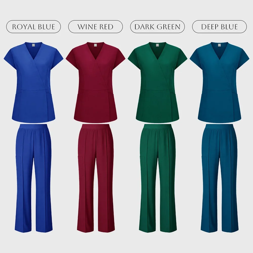 Medical Uniform Scrubs Nursing Wholesale Designer Operating Room Health Medical Blouses Scrub Set Women Scrubs Women Jogger Set