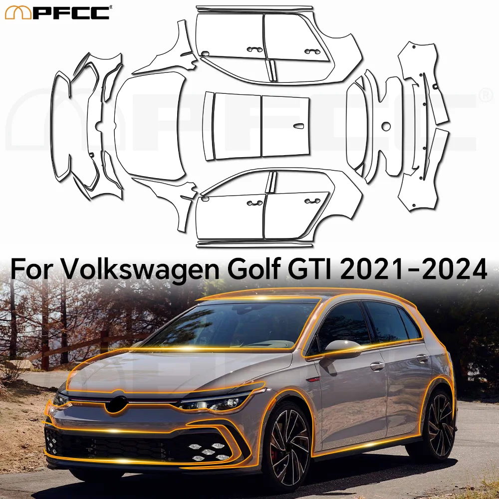 

For Volkswagen ID.4 2021-2024 Full Car PPF Film High Viscosity tTansparent Car Vinyl Wrap Film Bubble Free Auto Accessories