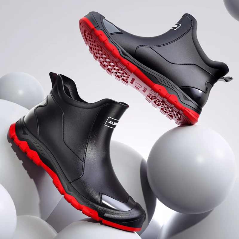 

Новая уличная нескользящая легкая обувь, мужские непромокаемые сапоги, водонепроницаемая резиновая обувь для рыбалки, прочная водонепроницаемая резиновая обувь для рыбалки