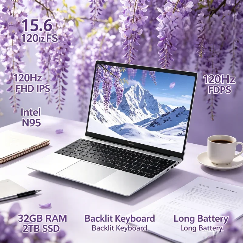 Portable Notebook PC 14.1 Ntel I9-10980HK 32GB RAM 2TB SSD Windows 11 Pro Home Gaming Office Business Computer High Performance