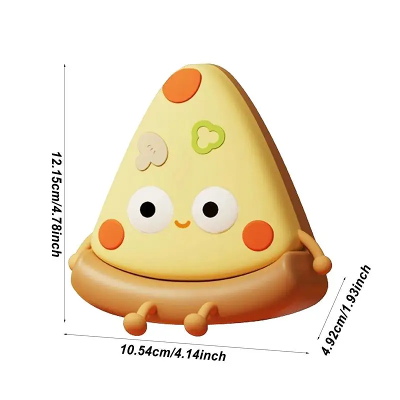 Pizza Night Light | Silicone LED Pizza USB Light | Night Lamp with Auto-Off Timer Dimmable Light Bedside Table Lamp Desk Decor