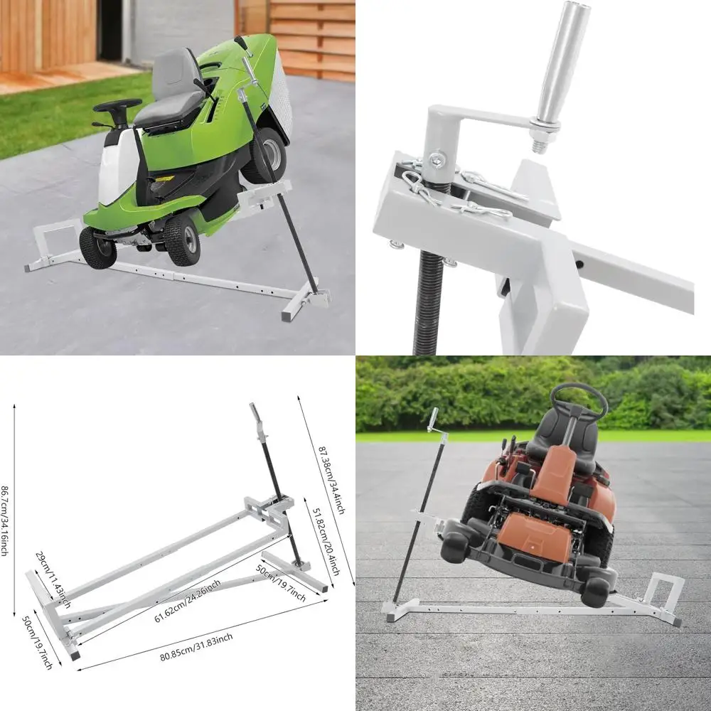 

Heavy-Duty Lawn Mower Jack - 880 lbs Capacity for Garden Tractors and ATVs Maintenance