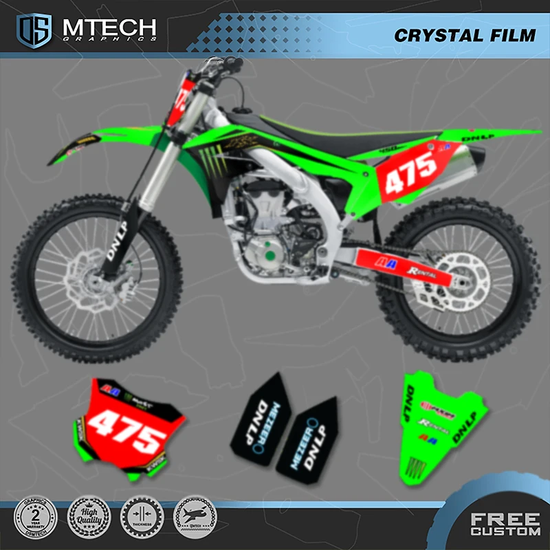 

DSMTECH для Kawasaki KXF450 KX450 2016 2017 2018, графические фоновые наклейки, наборы наклеек