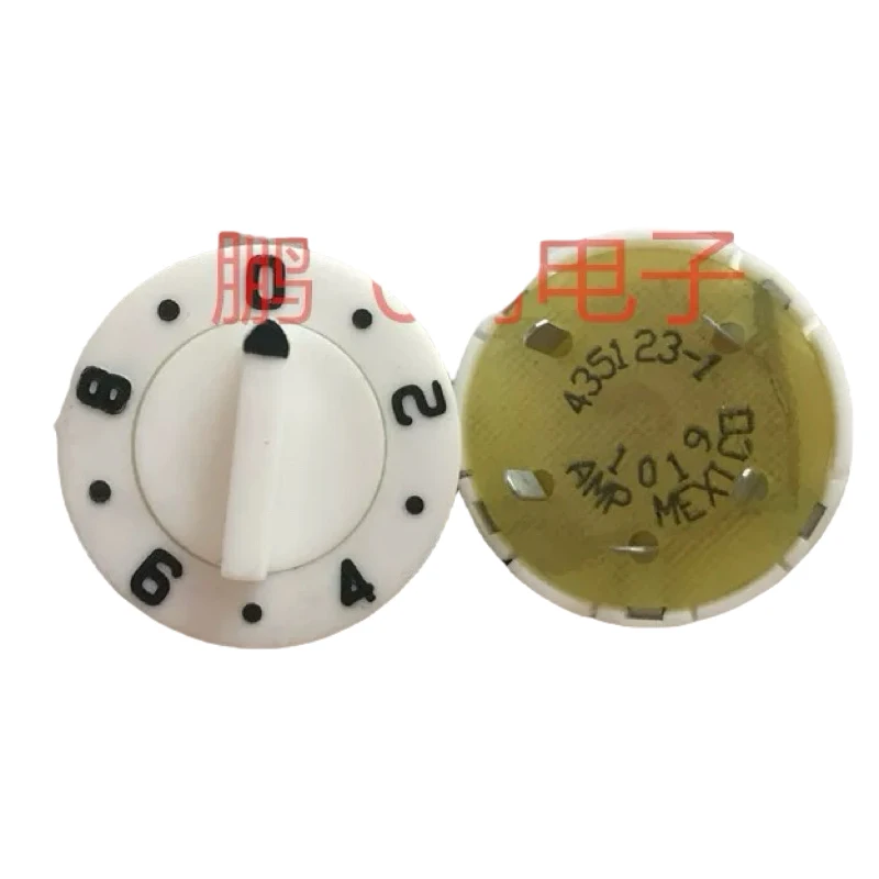 

1PCS/LOTS 100% AMP/TE 435123-1 0-9/10 Position Rotary Coded Band Toggle Switch Inline 5 Pin Knob IC Electronic components