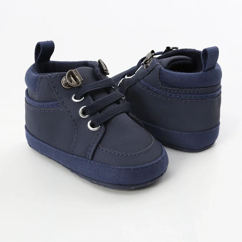 Scarpe da bambino scarpe da ginnastica per neonato bambino Casual Comfor suola in cotone antiscivolo PU primi camminatori Crawl culla mocassini scarpe