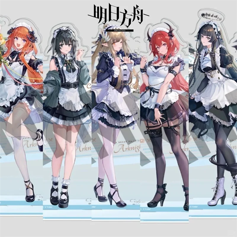 

Arknights Surtr La Pluma Virtuosa BAGPIPE Muelsyse Cosplay Stand Model Plate Figure Acrylic Desktop Ornament Accessories Props