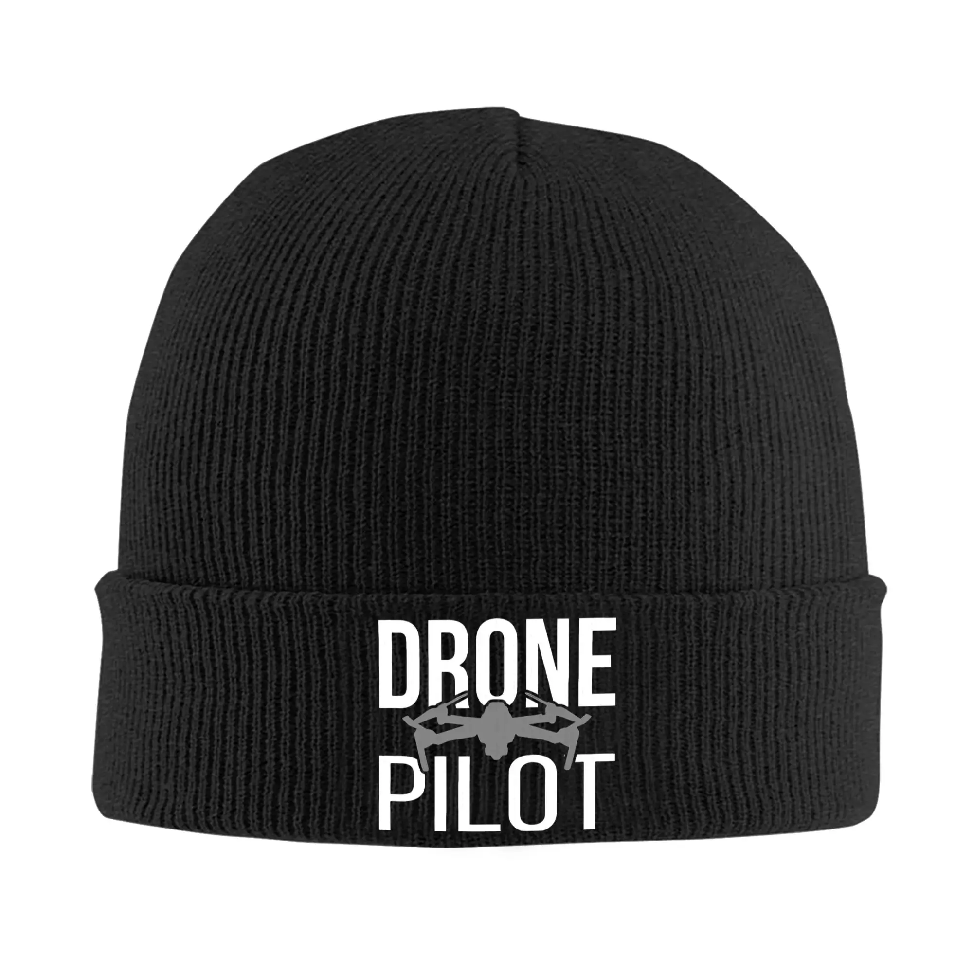 Professional Drone Pilot Knitted Hats Autumn Winter Beanies Baggy Flight Racing Cap Female Male Acrylic Casual Skullcap
