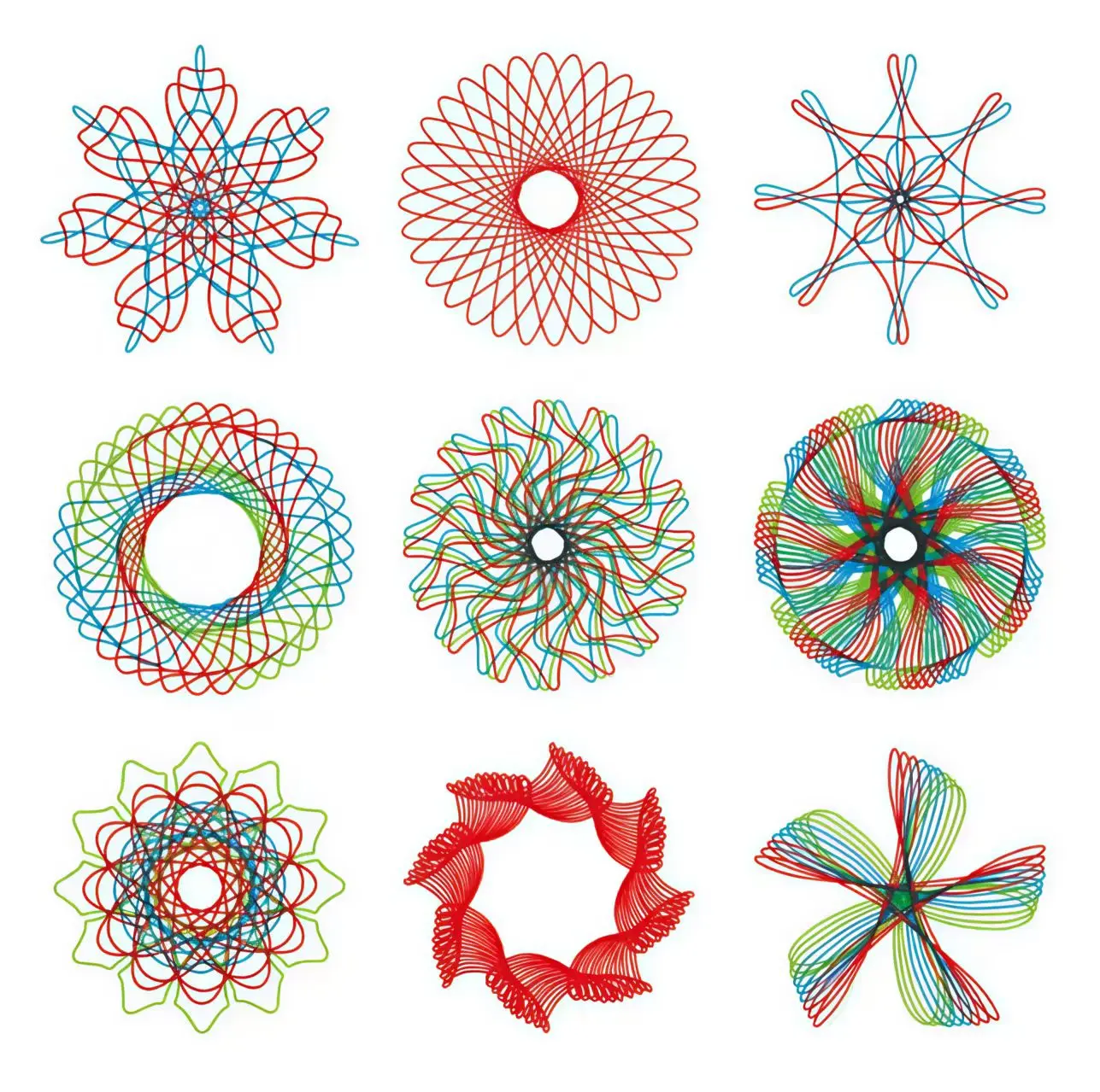 21/22pcs Creative Interlocking Gears ล้อ Spirograph ของเล่นชุด Montessori การศึกษาเรขาคณิตไม้บรรทัดวาดอุปกรณ์เสริม