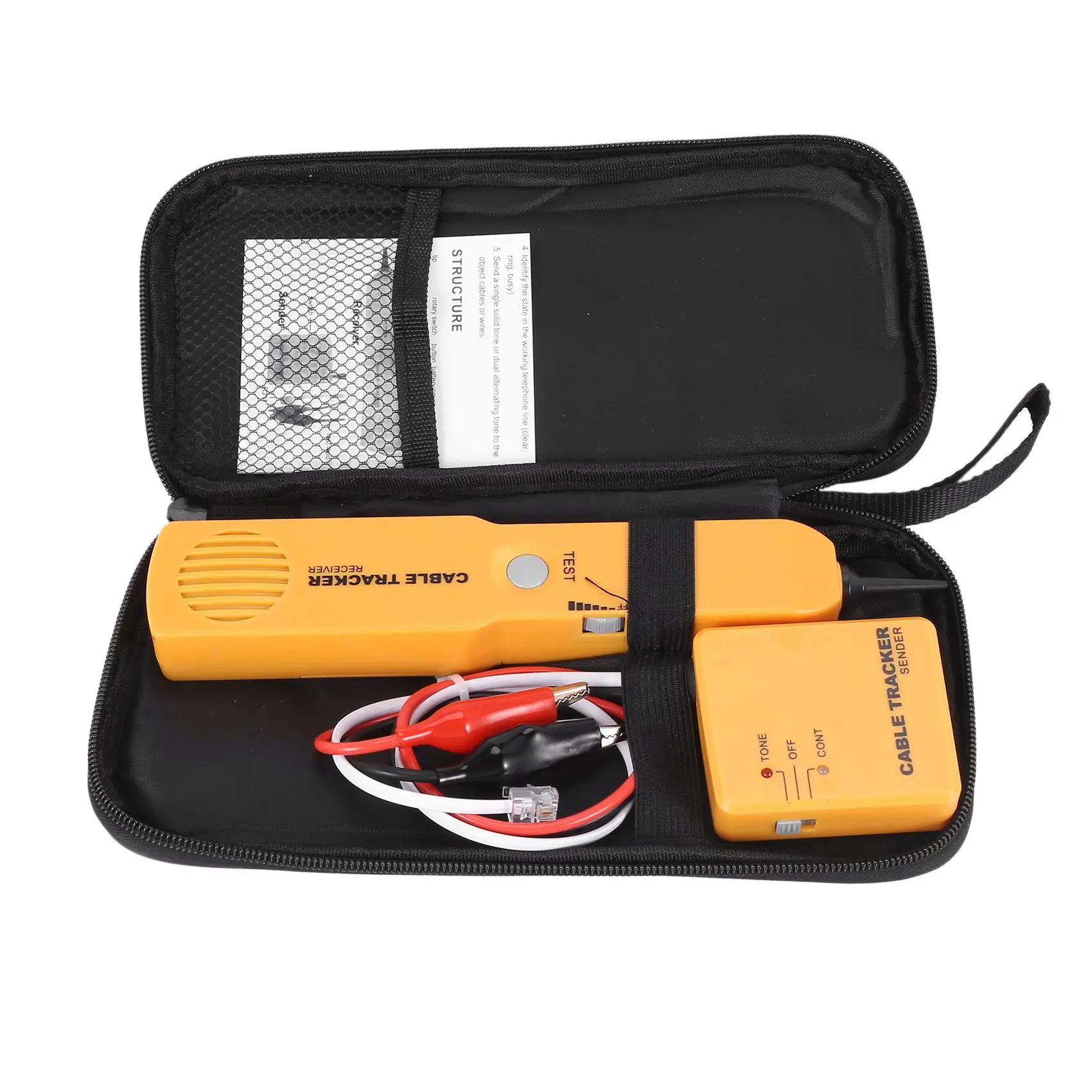 Delicate Texture-2X Cable Finder Tone Generator Probe Tracker Wire Network Tester Tracer Kit