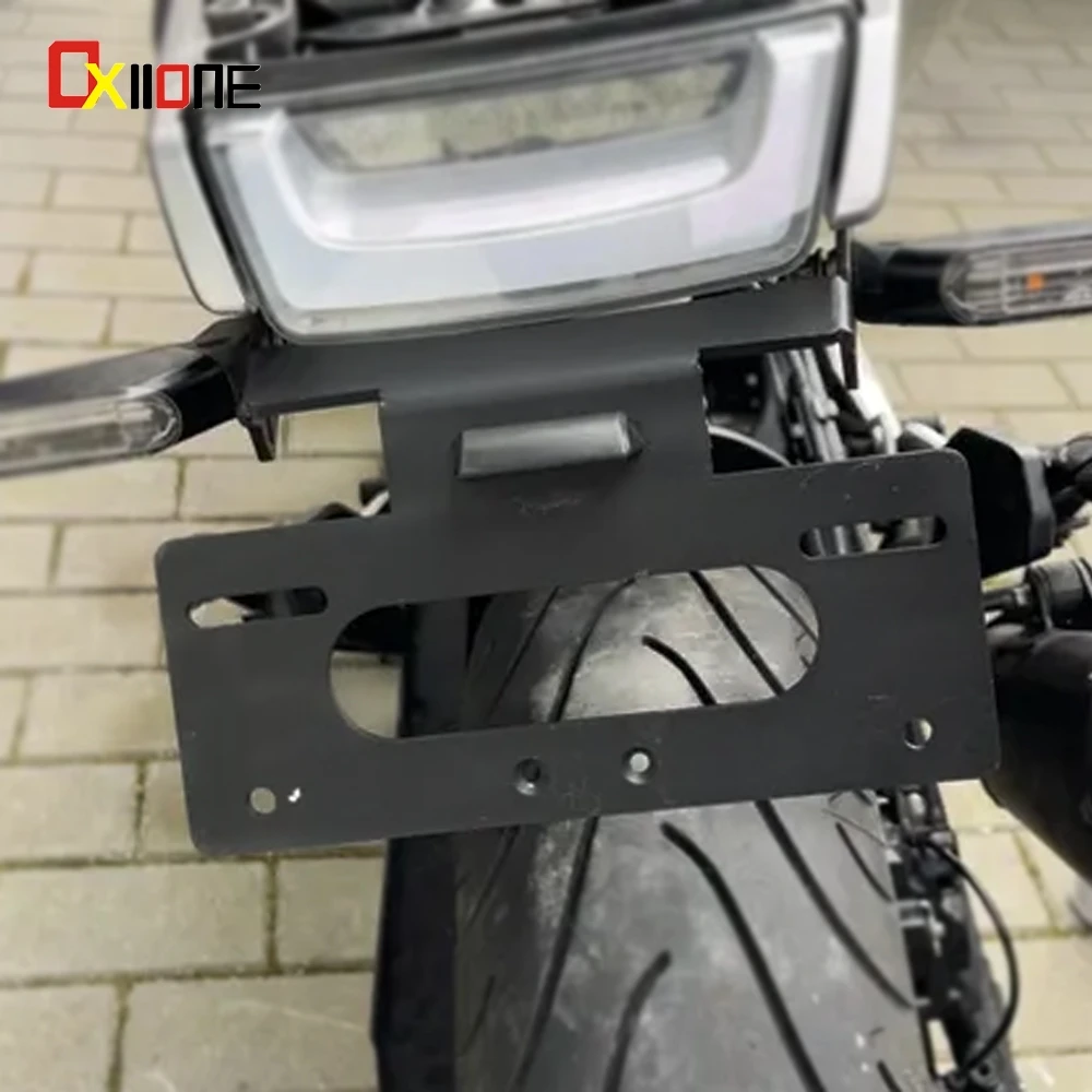 

For Husqvarna SvartPilen 401 250 200 125 VitPilen 401 License Plate Holder Bracket with Light Rear Tail Tidy Fender Eliminator