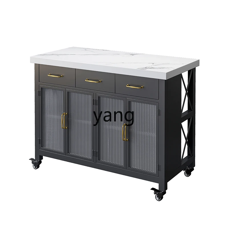 

LMMKitchen Side Cabinet Movable Nakajima Desk Open Bar Counter Drawer Locker