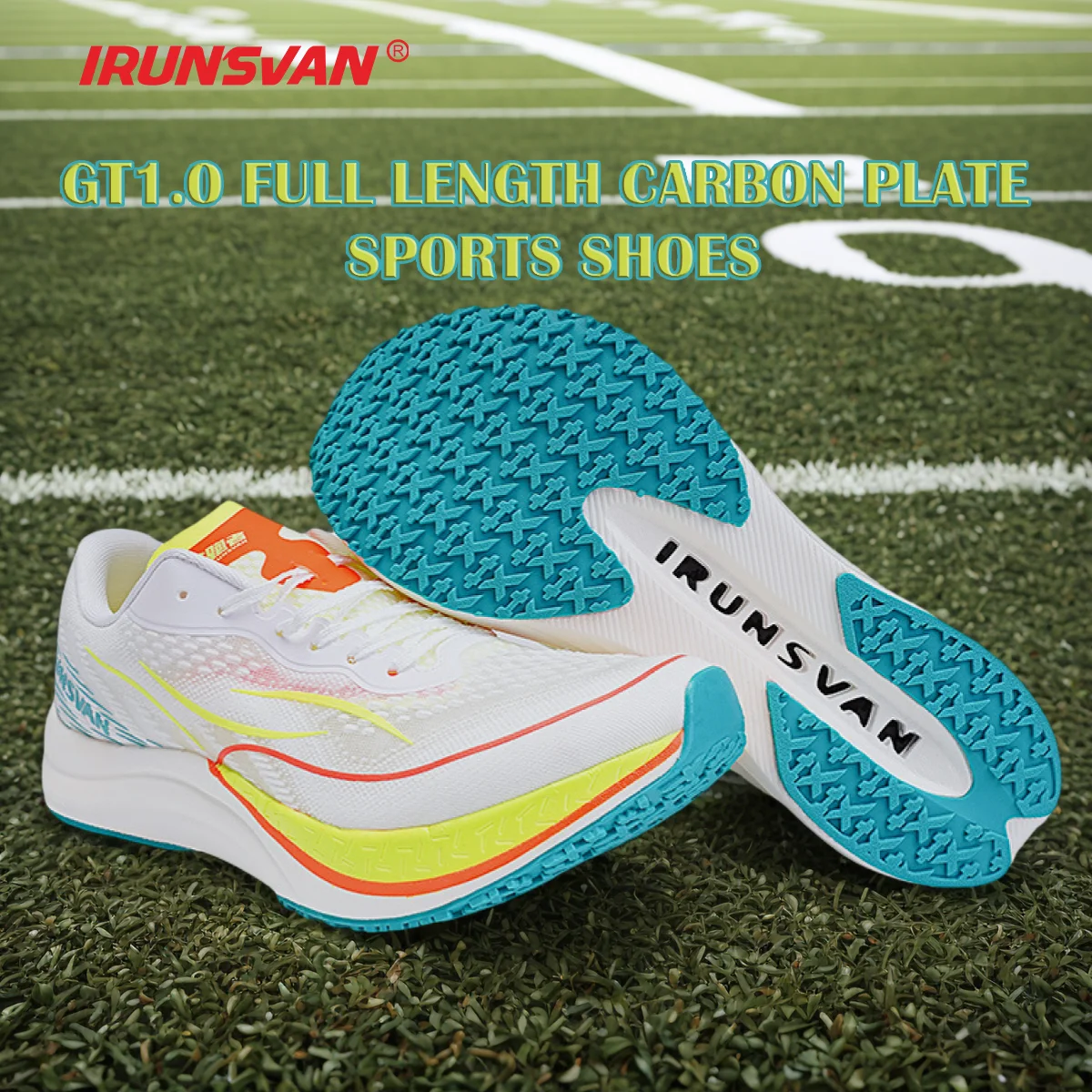 IRUNSVAN GT1.0 Full Palm Carbon Plate Running Shoes For Athletics  Physical Examination Training Sports Shoes For Men