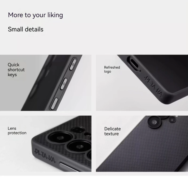 حافظة مغناطيسية من PITAKA لهاتف سامسونج جالاكسي سامسونج S25 رفيعة للغاية من ألياف الكربون كيفلر غطاء خلفي شل حافظة واقية هدايا