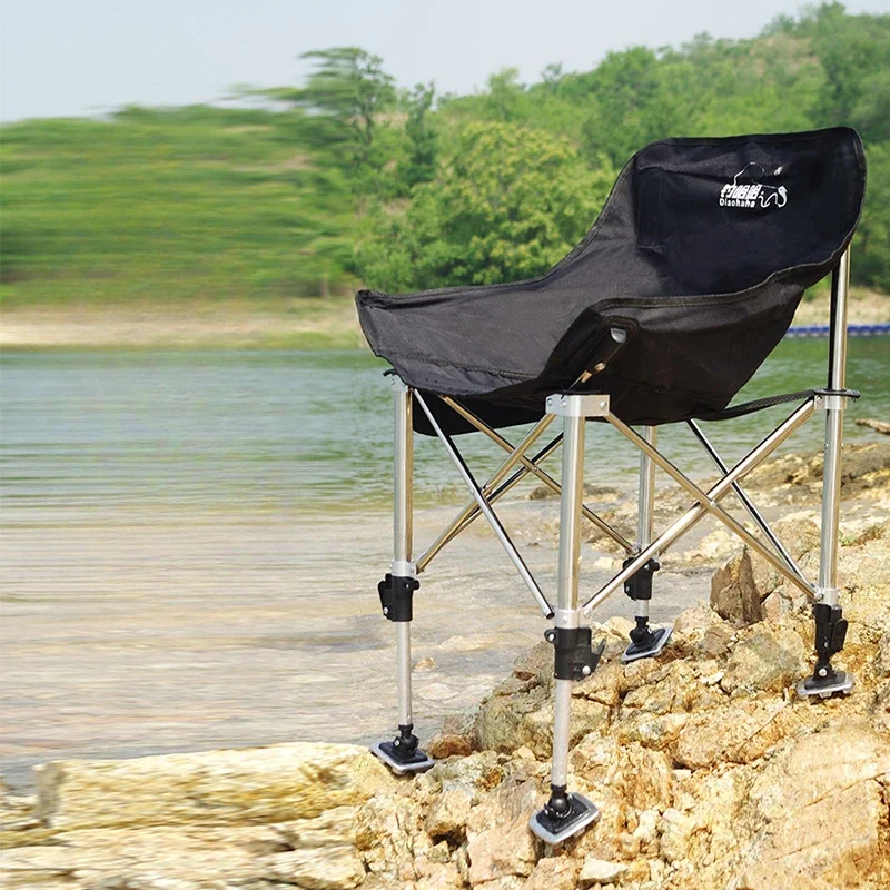 Portable Moon Fishing Chair Modern Relaxing Feeder Chairman Fishing Chair Ergonomic Outdoor Furniture Chaise De Peche FYFC