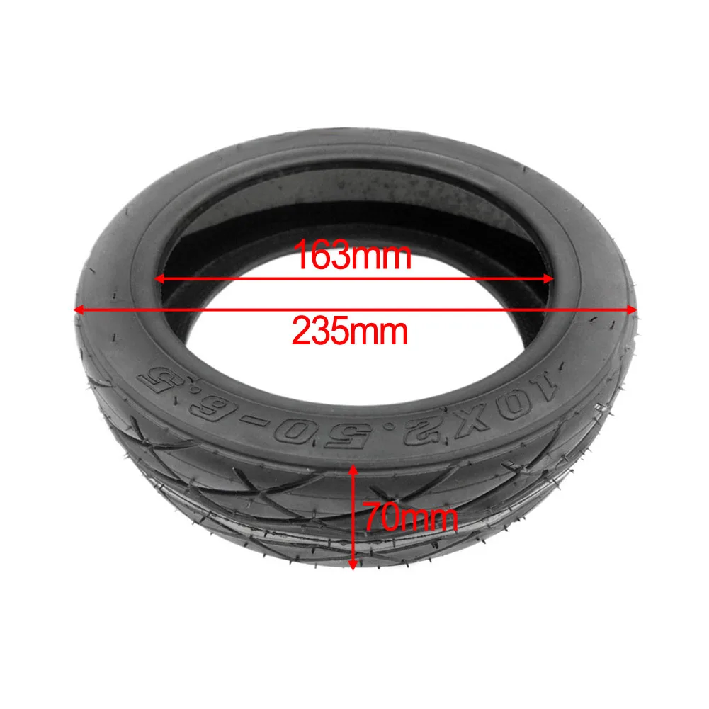 Dependable Replacement Option Rubber Vacuum Tire in Size 10 Inch for Use on For Electric Scooters and For Jelly Glue