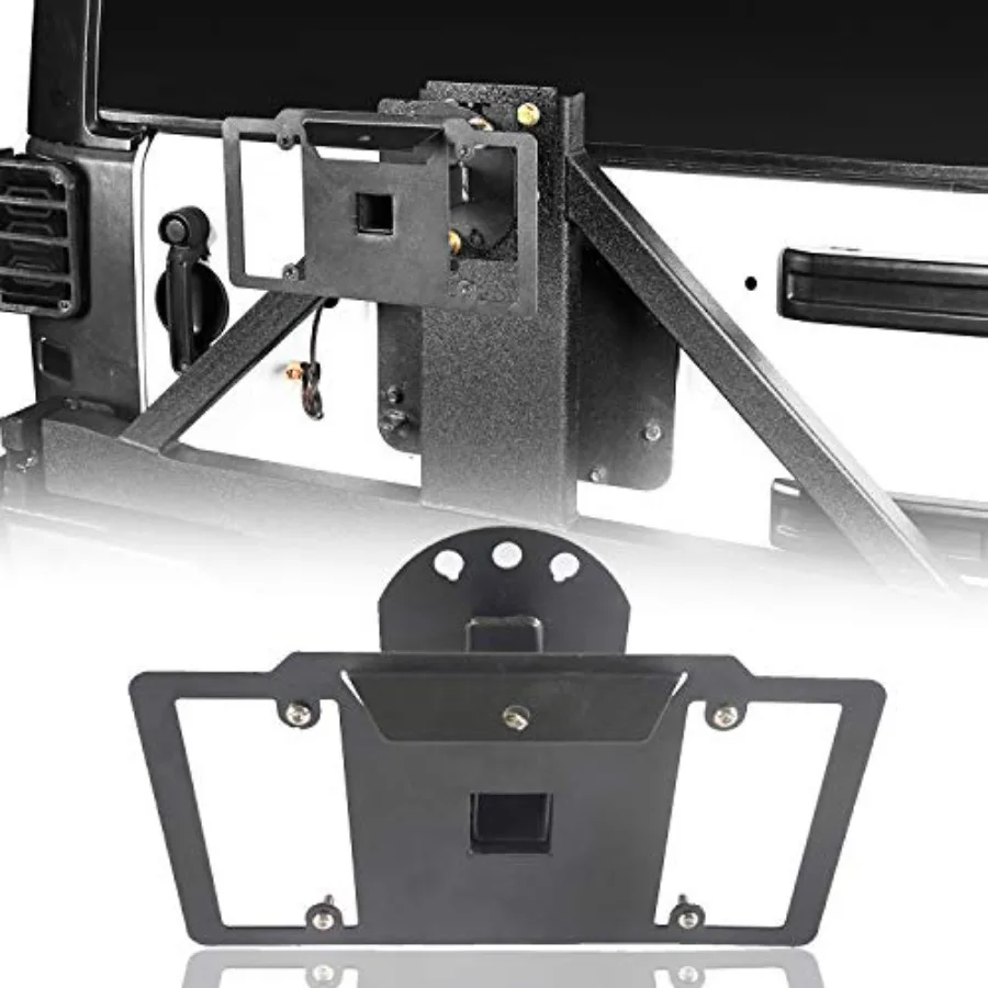 

Кронштейн для переноски номерного знака на запасное колесо для Jeep Wrangler TJ, JK и JL Rubicon Sahara Sport 2-дверных моделей 1997-2026 годов