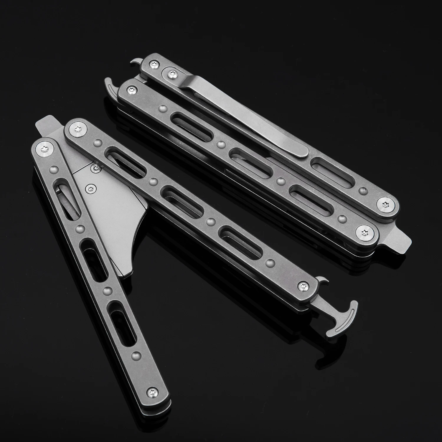 Imagem -05 - Portátil Titanium Alloy Folding Handle Ferramenta Multifuncional Outdoor Edc Utility Pocket