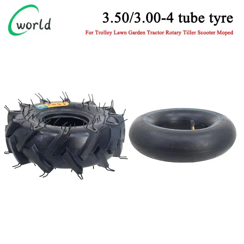 

High quality Off Road Tyre 3.50/3.00-4 Inner Outer Tire For Lawnmower Motor Trolley Lawn Garden Tractor Rotary Tiller ATV