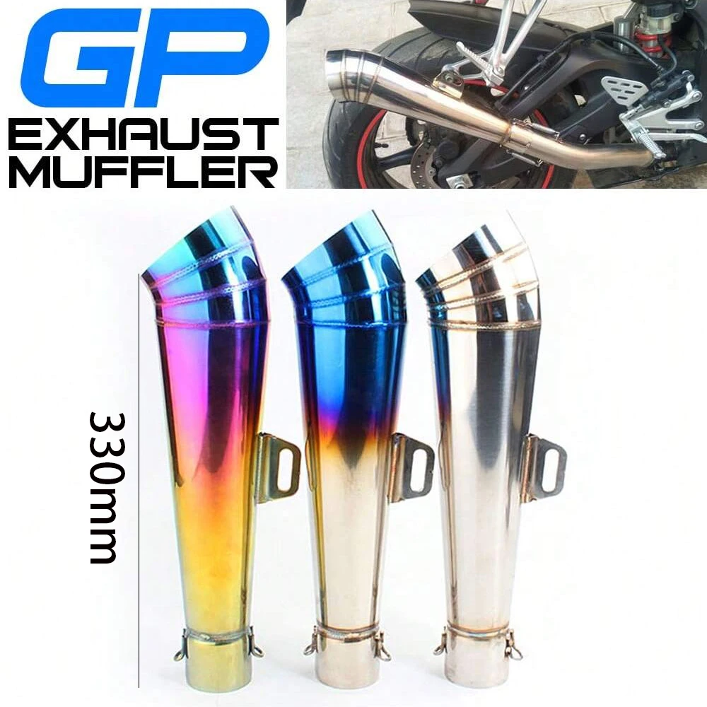 51MM universal motorcycle exhaust pipe with muffler can be installed and removed suitable for most motorcycles street pipe