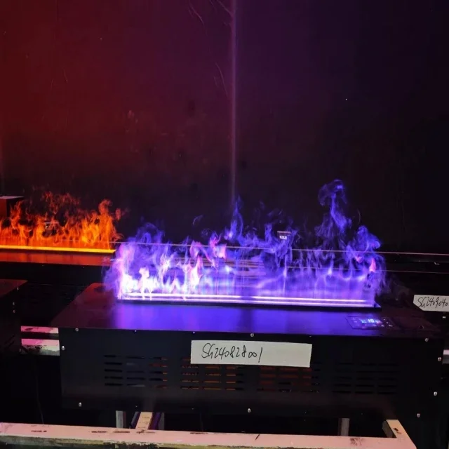 Fireplace 3D LED Electric Fireplace With Remote Control Smart Simulation Flame And Water Vapor Insert For Hotels And Indoor Use