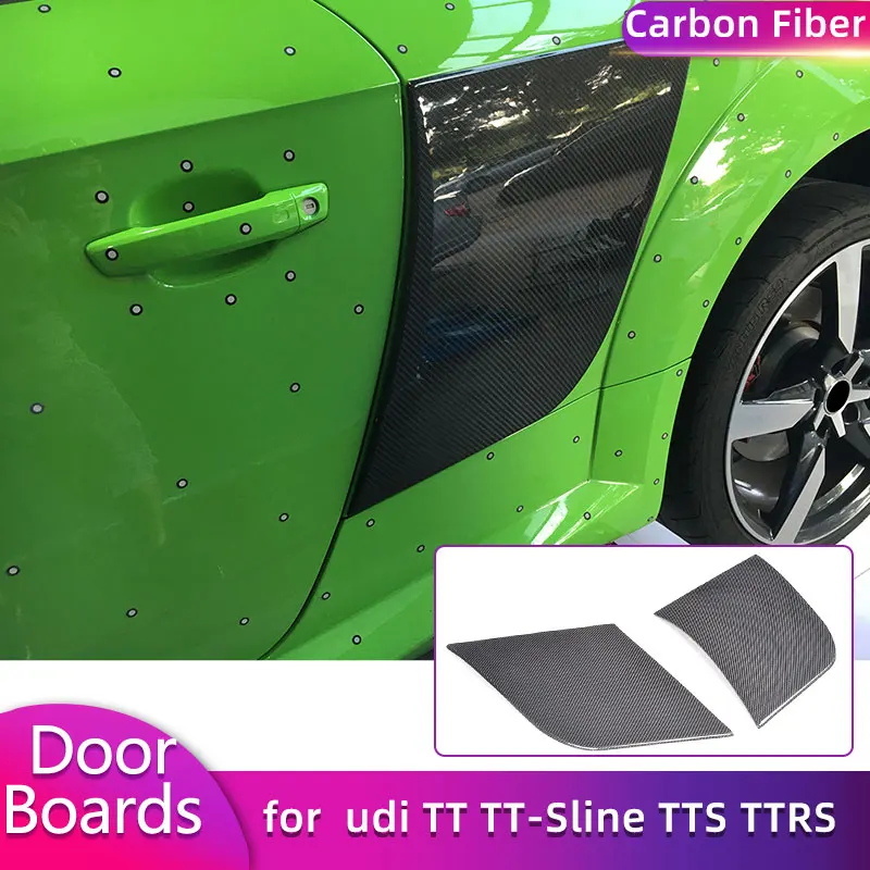 Carbon Fiber Rear Side Door Boards Guard for Audi TT TT-Sline TTS TTRS MK3 8S Coupe 2007-2017 Car Rear Panel Canards Body Kits