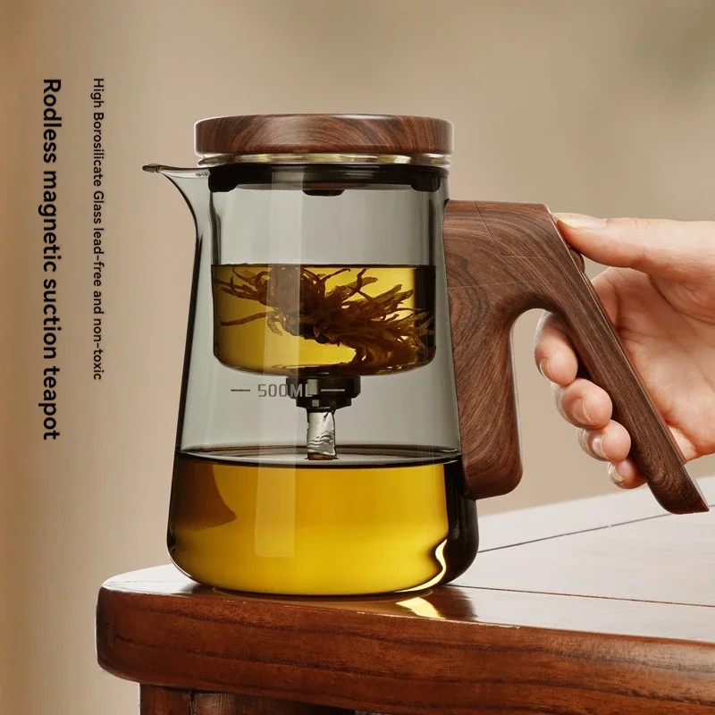 Magnetic Glass Teapot with Infuser Tea Kettle Maker Infusers Jug Teaware Kitchen Dining Bar Home Tea Kit Glass Teapot Samovar