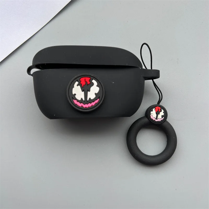 New Cartoon Earphone Case for JBL WAVE 100 / Wave Buds TWS Silicone Blutooth Earbuds Charging Box Protective Cover with Keychain view 5